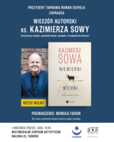 Plakat spotkania z ks. Kazimierzem Sową